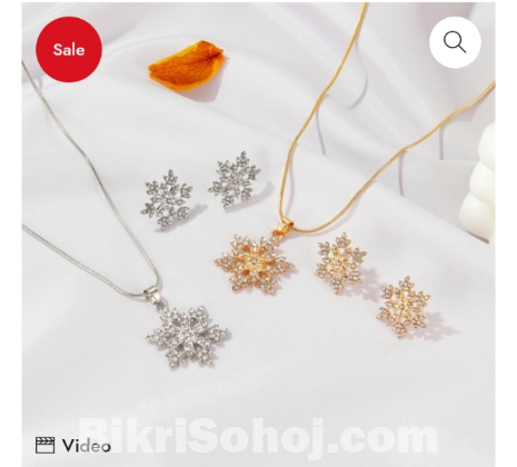 Snowflake jewelry set